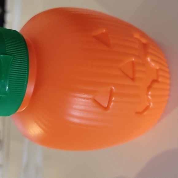 Vintage Halloween Pumpkin Blow Mold Water Juice Container Bottle - Picture 2 of 5